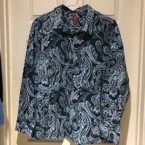 Button down shirt - fun design! Well made!